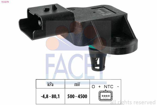 FACET Air Pressure Sensor 10.3270 - Compatible with Peugeot, Citroen, and Mini Models — Vehicle Sensors & Switches