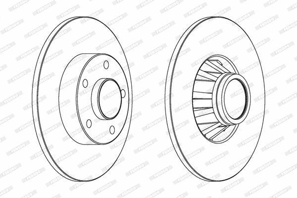 FERODO DDF1498 Rear Brake Disc — Brake Rotors & Drums