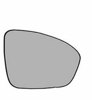 SPJ Side Mirror Glass - Right Mechanical for Renault Megane 4 (2015-) — Mirrors