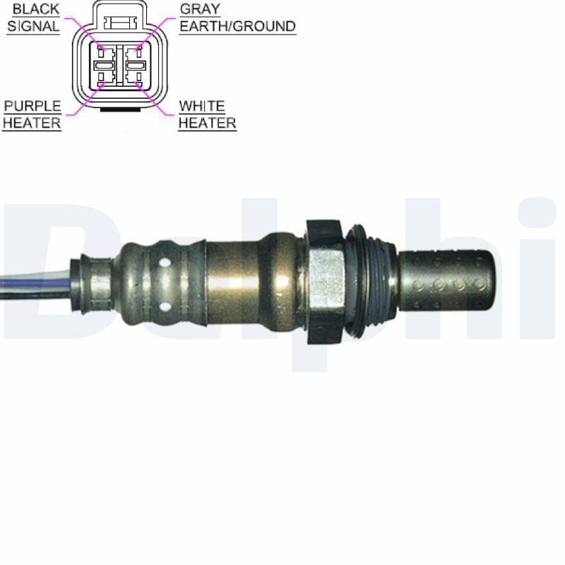 Delphi Lambda Sensor - ES20158-12B1 for Accent, Era, Getz — Oxygen & Air-Fuel