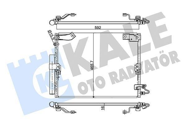 KALE A/C Condenser (Condenser) - 98 Land Cruiser 4.2Td-4.7i — Condensers & Evaporators