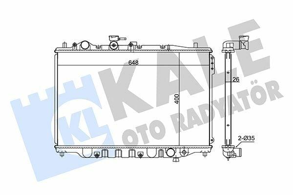KALE Radiator 88-93 MA626 + MS - Aluminum — Radiators & Fans