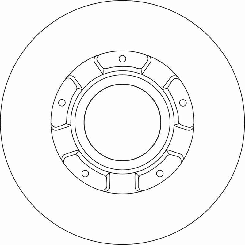 TRW DF6963S Disc Rear (Ad) 12-Transit.Custom 2.2Tdci Box Price Single + ABS | 1 Piece