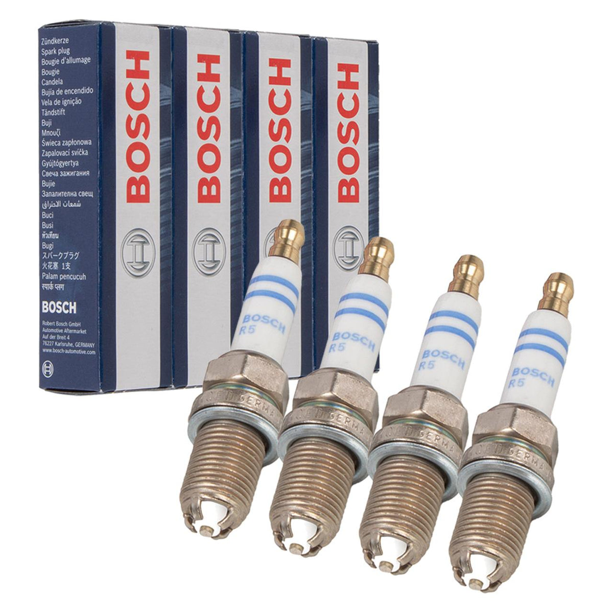 Bosch BMW E90 Spark Plug Set - Compatible with 316i and 318i Models — Coils & Plugs