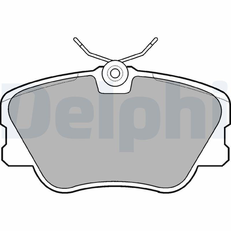 Delphi LP499 Brake Pad Front — Brake Pads