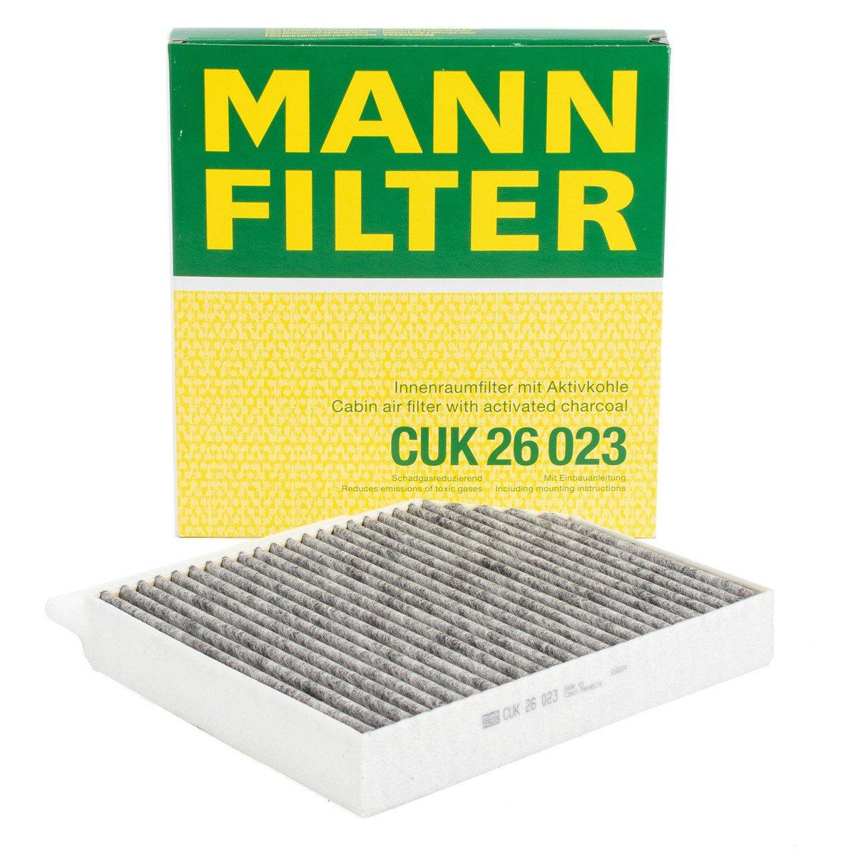 Mann CUK26023 Mercedes W205/W213/W206/W253/W292 with Carbon Cabin Air Filter — Air & Cabin Filters