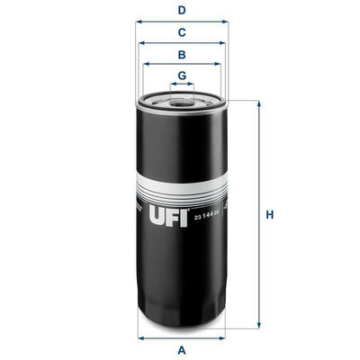 UFI FILTRE Oil Filter - Compatible with Volvo FH12 460 & Renault Premium — Oil Filters