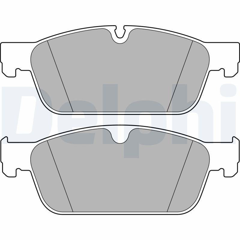 Delphi LP2705 Brake Pad Front 192 mm W166 C292×166 11-15 — Brake Pads