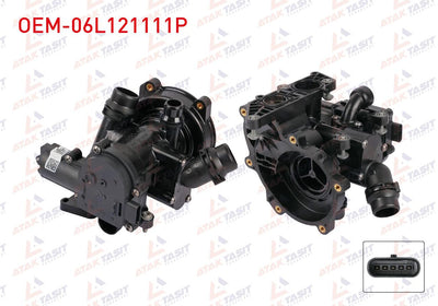 OEM OEM-06L121111P Water Pump with Housing Volkswagen Golf 2013-2020 / Passat 2015-/ Audi A3 2013-2 — Water Pump & Thermostat