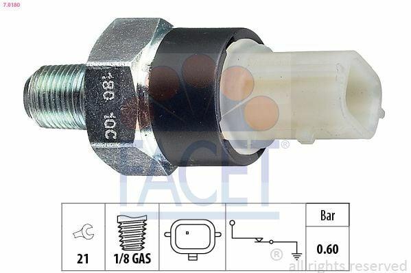 FACET Oil Pressure Switch 7.0180 - Compatible with Clio IV, Captur and 2 more models — Switches & Relays