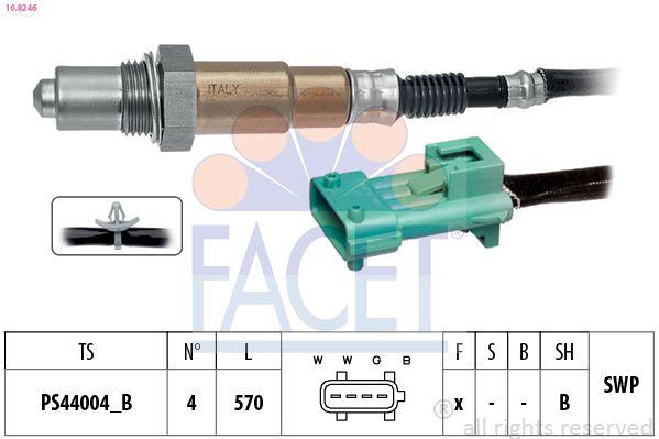 Facet 108246 Lambda Sensor (565mm) Peugeot P207 P208 P308 P508 Rcz Ep6dt — Oxygen & Air-Fuel