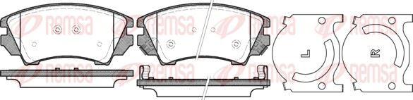 REMSA 1375.12 Brake Pad Malibu V300 01 12 — Brake Pads