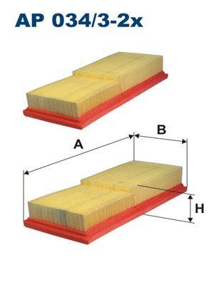 Filtron AP034-3-2X Air Filter Mercedes-Benz 170 Chrysler Crossfire 03- — Air & Cabin Filters