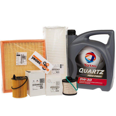 Peugeot Partner Tepee 1.6 HDi Euro6 Periodic Oil Service Filter Set Genuine — Auto Parts Hall, Maintenance & Service Kits