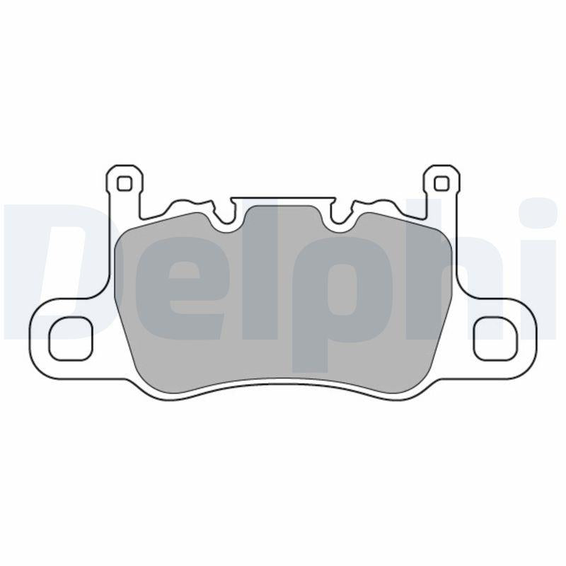 Delphi LP3585 Rear Brake Pad 718 Boxster Cayman 19-911 Carrera Cabrio Targa Tavan Cayman 15-Panamera 16 — Brake Pads
