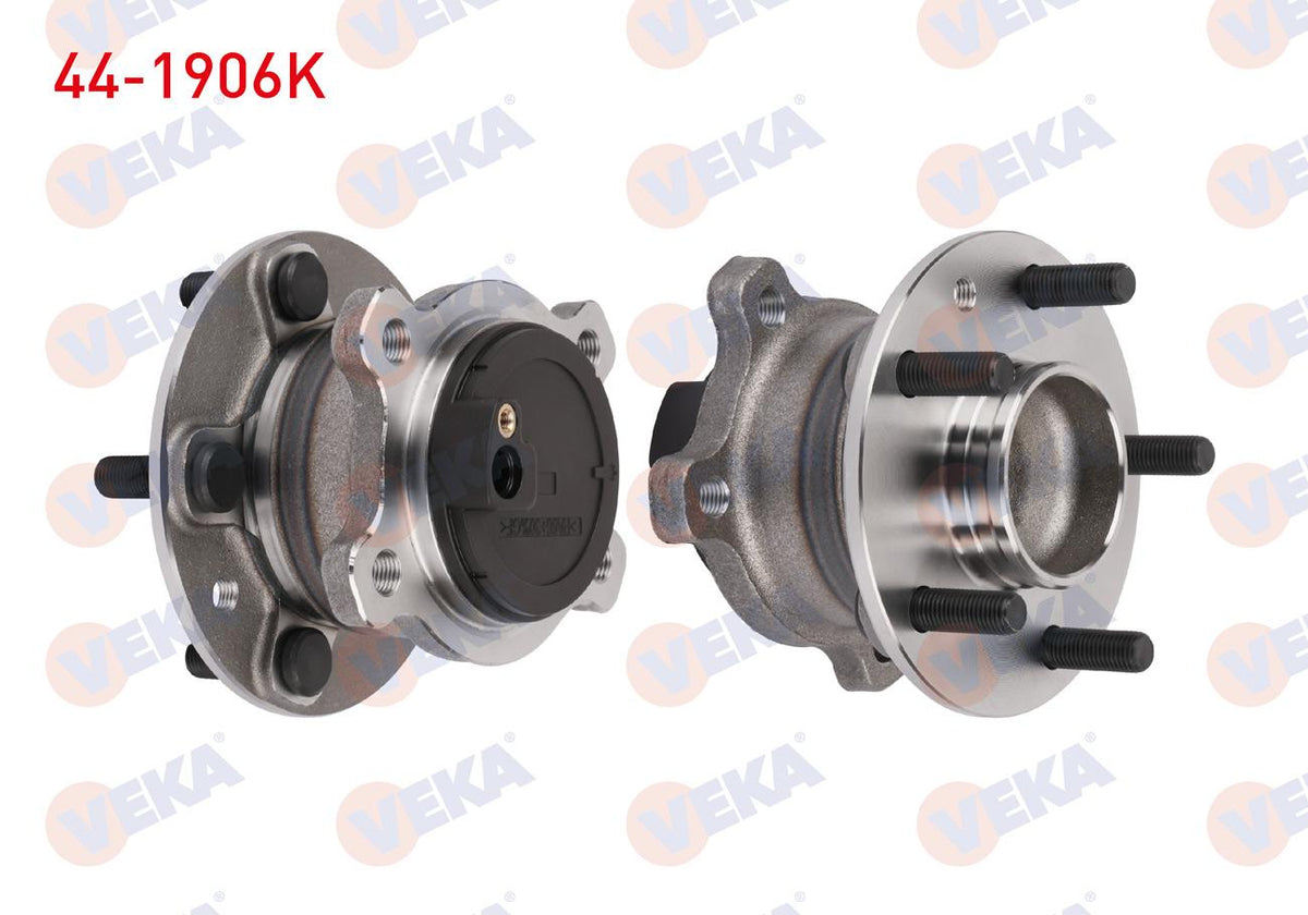 Veka 44-1906K Wheel Hub Left-Right Rear with Bearing Ford Mondeo IV 2.0 TDCi 5 Lug Kit Integrated ABS with Sensor 2007-2014