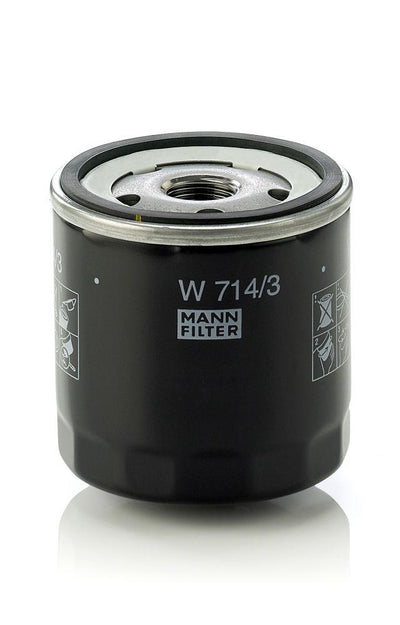 Mann W714-3 Oil Filter (Fiat Uno 01 /95-Tipo 1.4-1.6 89-95 Panda-Punto) — Oil Filters