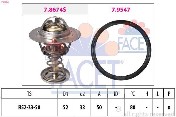 Facet 7.8674 Thermostat Yaris 1, 0 1999-2005 Daihatsu Srıon 1 and 2 more models — Water Pump & Thermostat