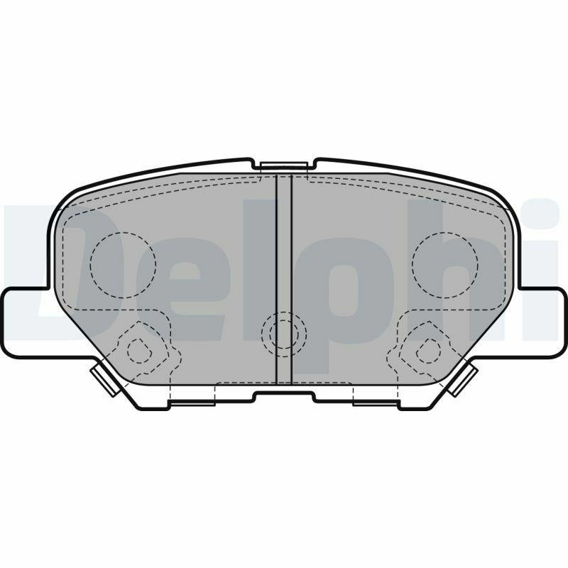 Delphi LP2501 Brake Pads - Compatible with 4008, C4 AirCross