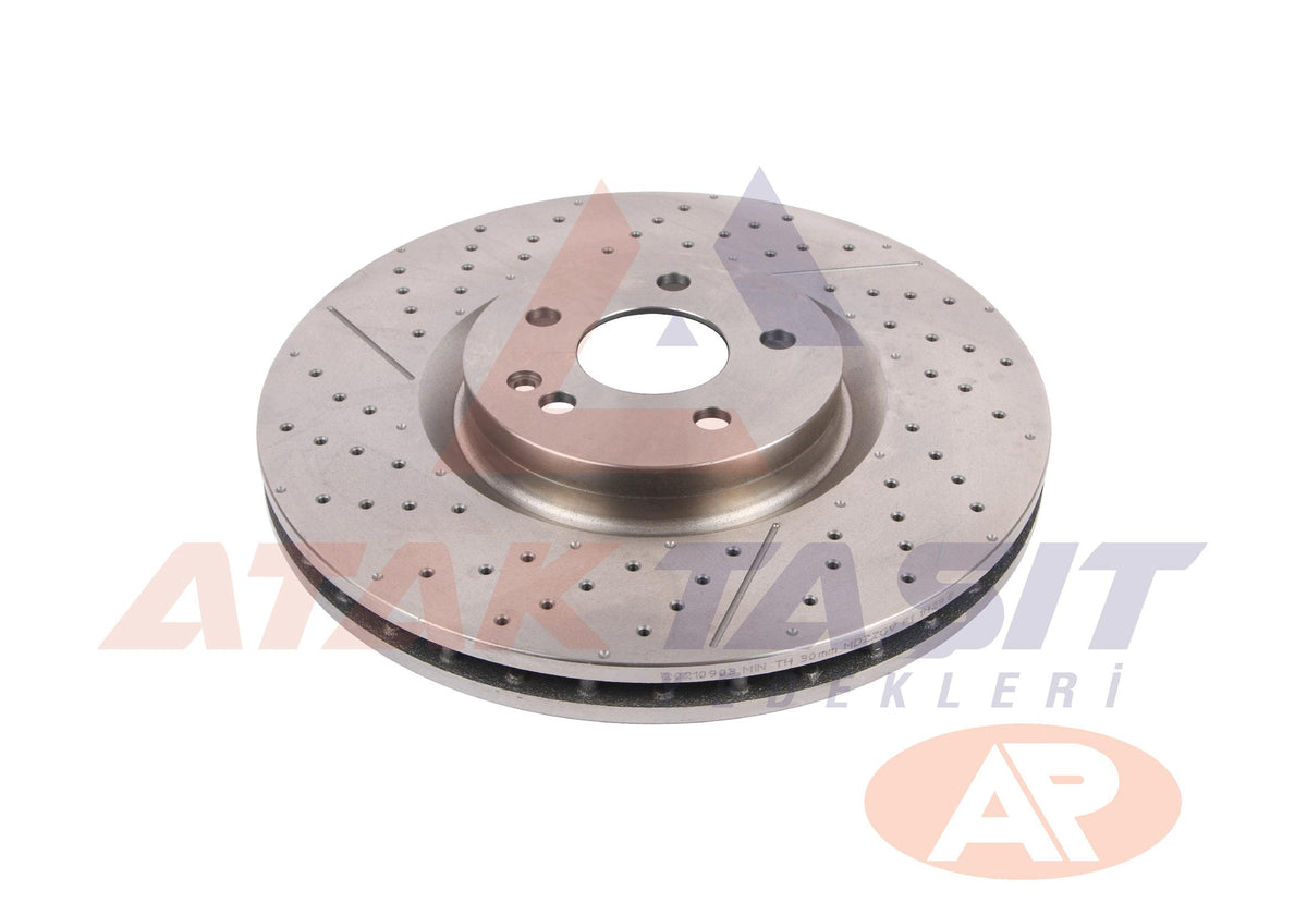 AP M4007V Brake Disc Front Air Performance Drilled 5 Bjn 350X32x67x51 Mercedes CLA Coupe (C117) 45 Amg — Brake Rotors & Drums