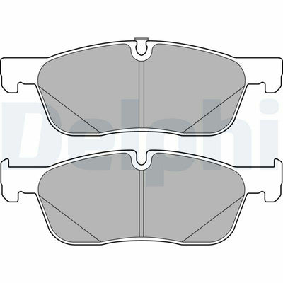 Delphi Brake Pads - High-Quality Front Pads for Evoque 12-18, Discovery Sport 15-, E-Pace 2017