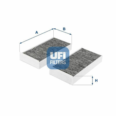 Ufi F45-F46 Pollen Filter 14 16 2 Series () X1 (F48) Active Carbon Compatible with BMW F45 — Air & Cabin Filters