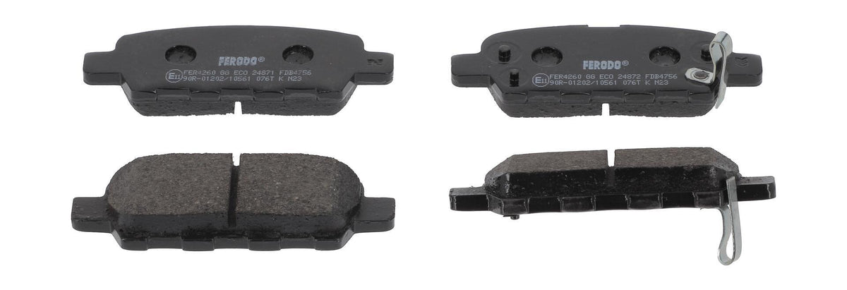 Ferodo FDB4756 Brake Pad Rear Qashqai J10 X-Trail T30 T31 Juke F15 — Brake Pads