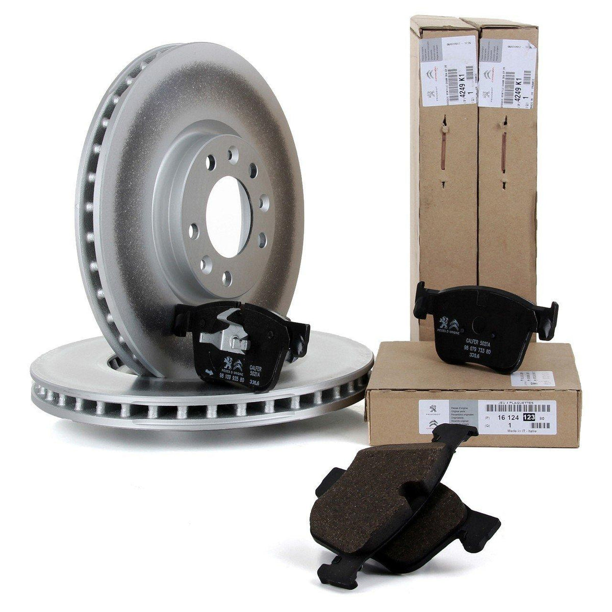 Citroen C5 AirCross Front Brake Disc and Pad Set - Original OEM Parts — Citroën, Brake Pads