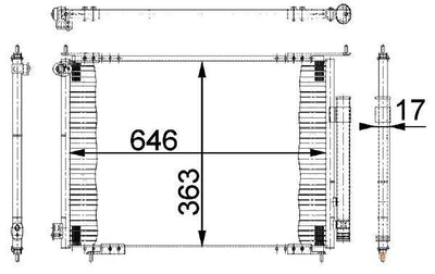 MGA 82190 A/C Condenser-(Honda: CRV 02 > 06) — Condensers & Evaporators