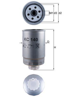 Mahle KC140 Diesel Filter Boxer Jumper Ducato 2.8Hdi — Fuel Delivery