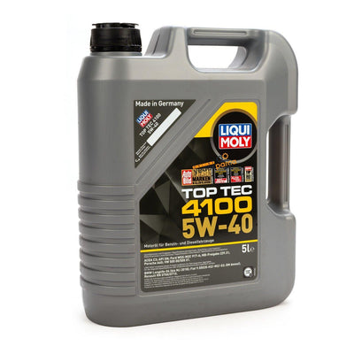 Liqui Moly 9511 5W-40 5 Litre Top Tec 4100 Motor Oil — Fluids & Chemicals