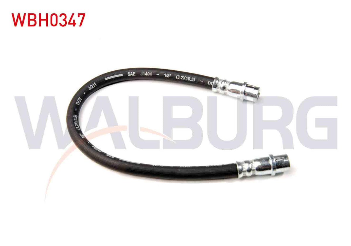 WALBURG WBH0347 Brake Hose Rear Left-Right 340mm Mercedes A Class (W168) 1997-2004 — Brake Hydraulics