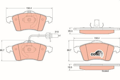 TRW GDB1391 Front Brake Pad - VW Transporter Users — Brake Pads