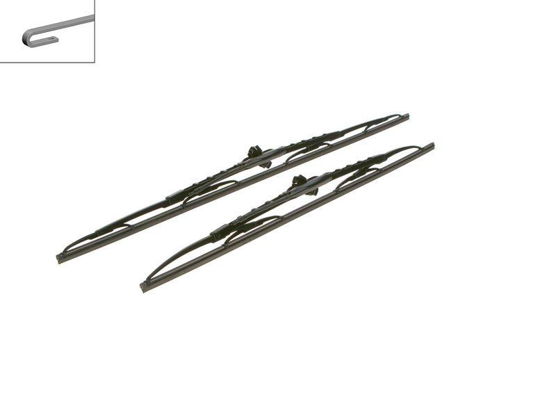 Bosch 3397001725 Wiper Blade Set. Front Mercedes Vito/V-Class 638 650/550mm 97-03 — Wipers