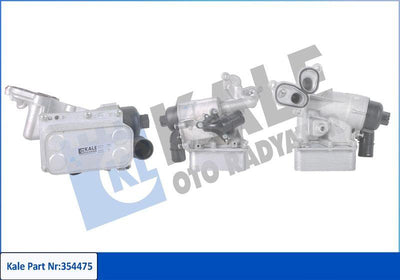 Kale 354475 Oil Cooler Complete (Housing + Cooler) Nissan X-Trail Primastar Opel Vivaro Renault Traffic II Koleo — Oil System