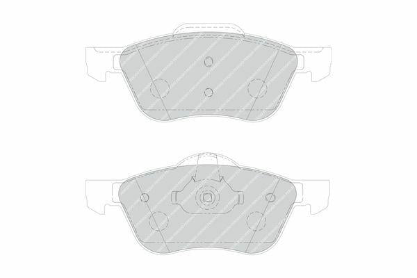 FERODO FDB1674 Front Brake Pads - Primera 99-03
