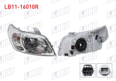 LABO LB11-16010R Headlight Right Chevrolet Aveo (T200, T255) 2008 — Headlights