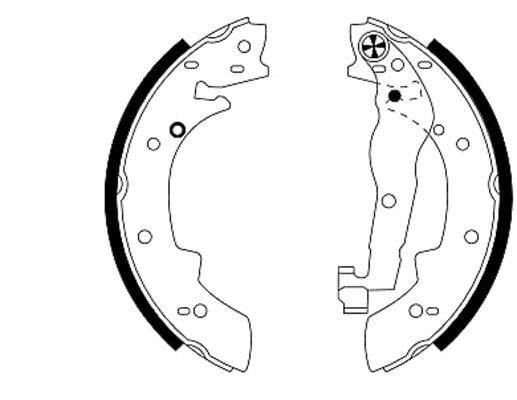 TEXTAR 91030400 Rear Brake Shoe E-30 - Brake Pads — Brake Cables & Hardware