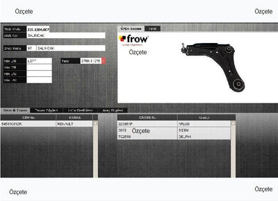 FROW ALTTAKIM 2151206007 Control Arm (Right) Renault Laguna III Coupe Grandtour 08 — Control Arms & Ball Joints