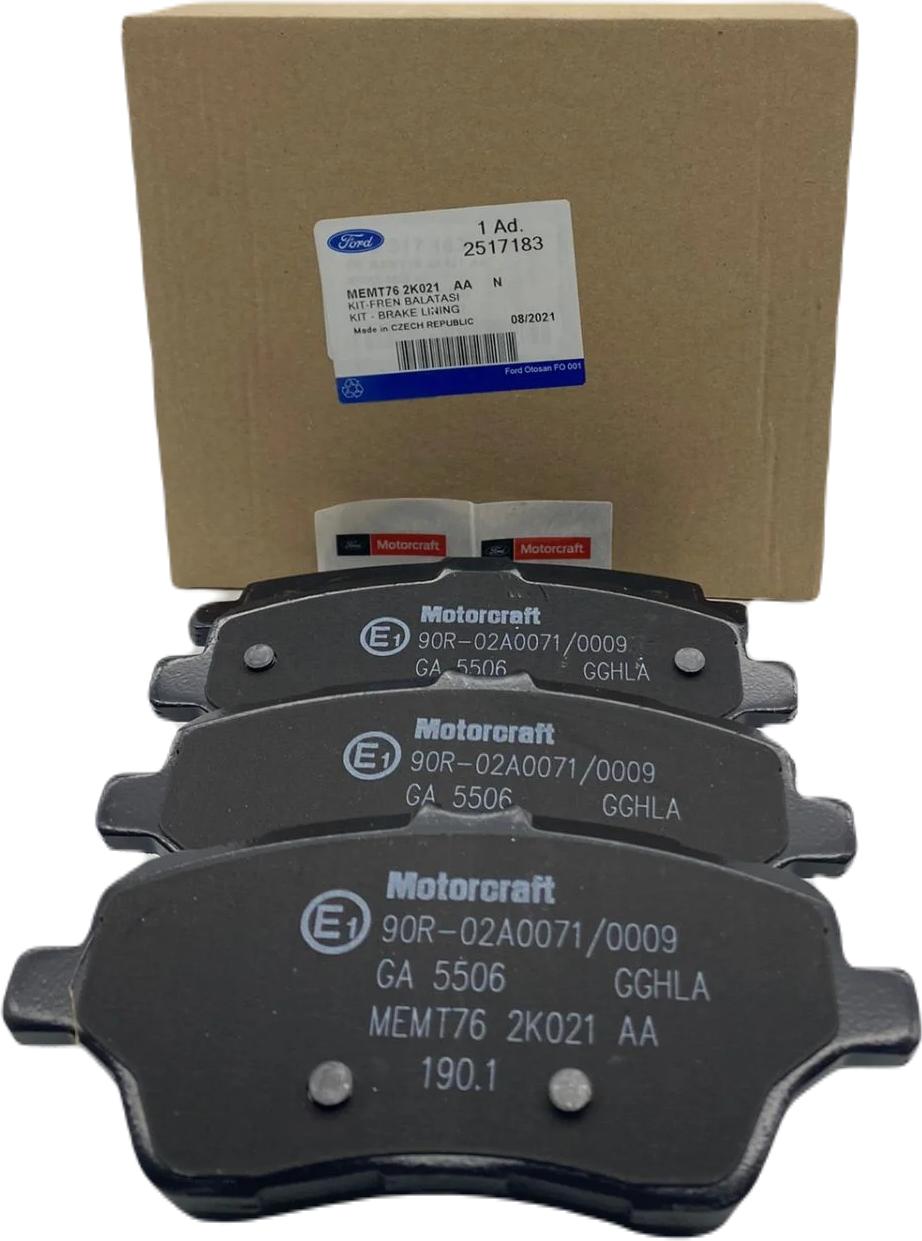 Ford Otosan MEMT762K021AA Courier 2012-2019 Front Brake Pad — Brake Pads