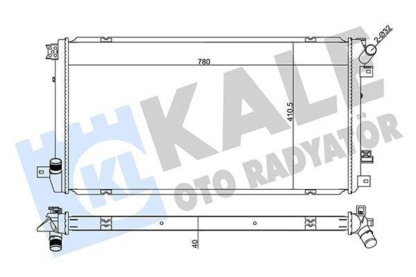 Kale 355575 - Radiator for Master II / Movano 2.5 dCi — Radiators & Fans