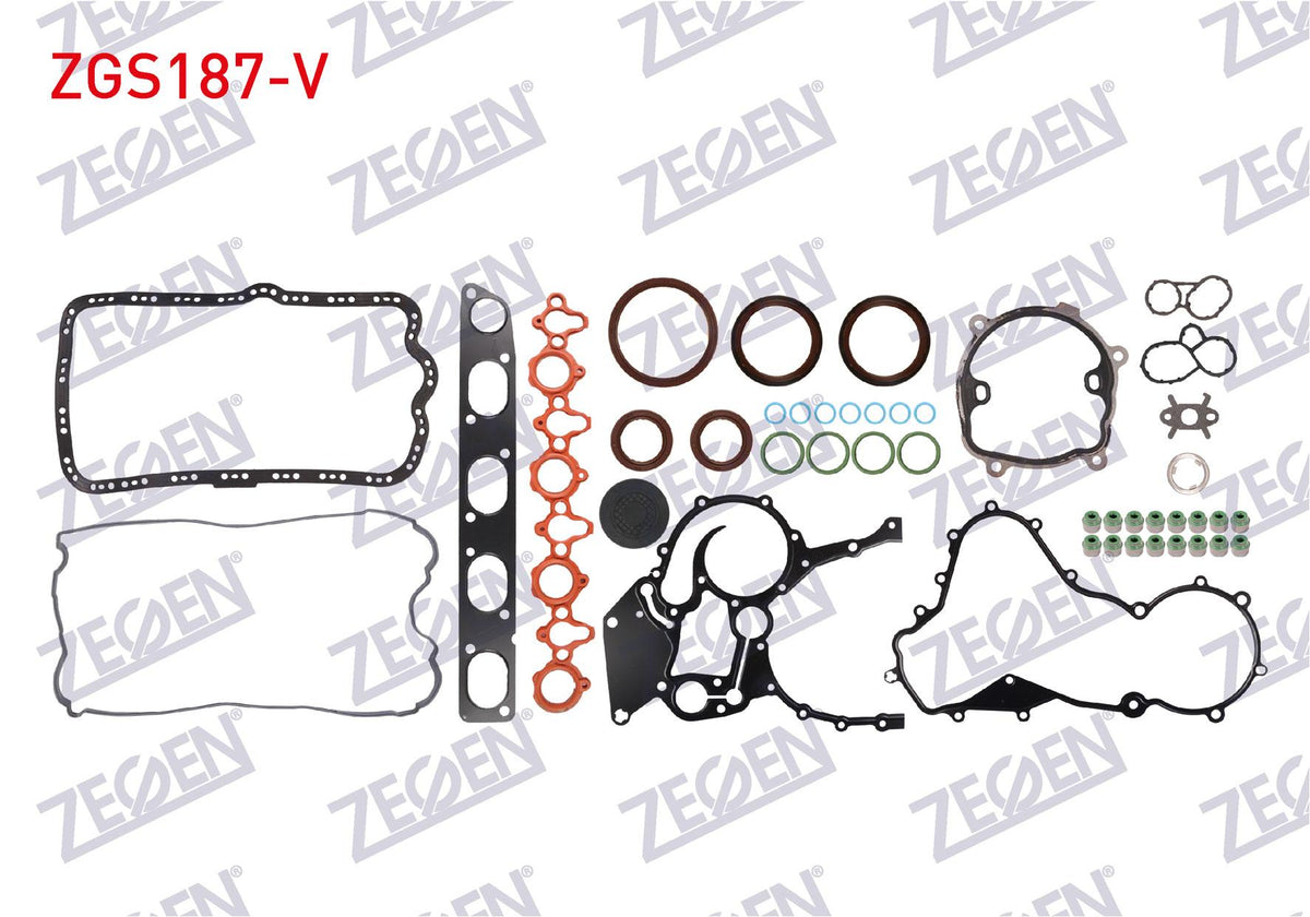 Zegen ZGS187-V Motor Set Gasket (Skc None) Renault Master II 2.5 dCi G9u (Viton with Seal) — Gaskets & Seals