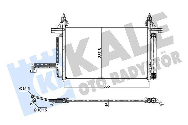 Kale Climate Radiator 350575 - Brazing Design for Fiat Stilo — Radiators & Fans