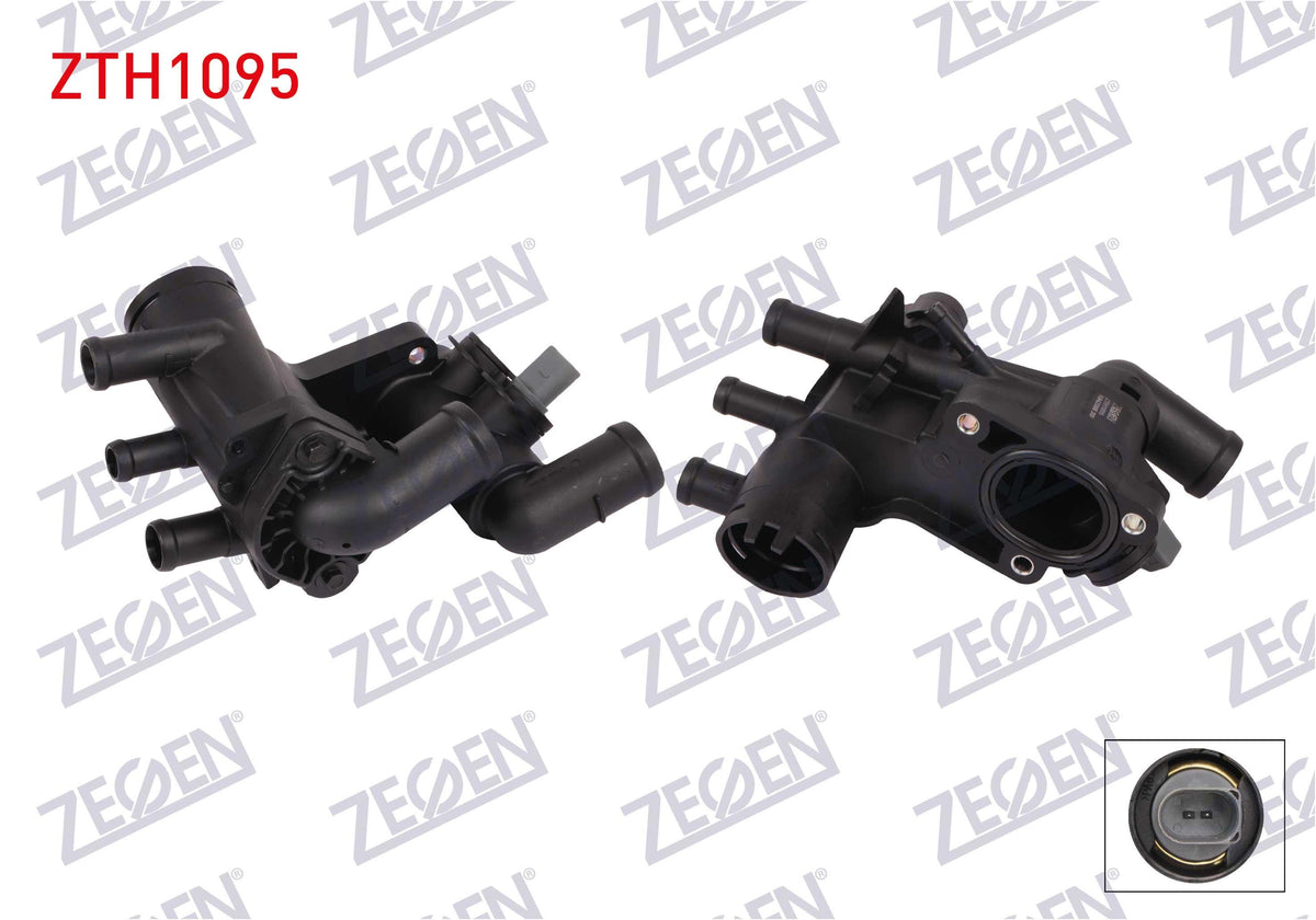 Zegen ZTH1095 Thermostat Complete with Switch 87C VW Polo 1.4i 16V 2001-2012 / Seat Cordoba 1.4 16V — Water Pump & Thermostat