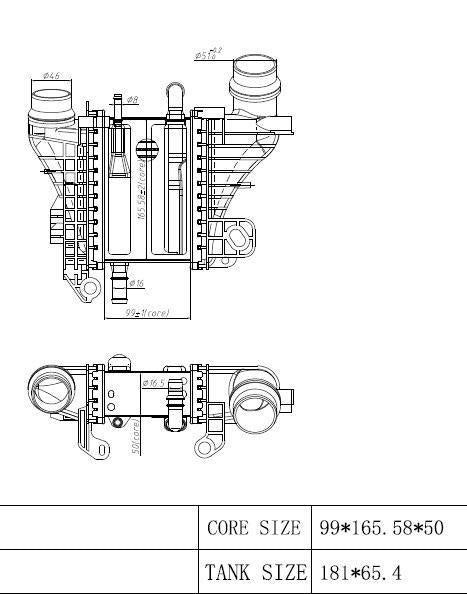MGA 80962 Turbo Radiator Urea Solution Euro 6 Clio V Express Kadjar Lodgy Megane IV Symbol II Nissan Qashq — Radiators & Fans
