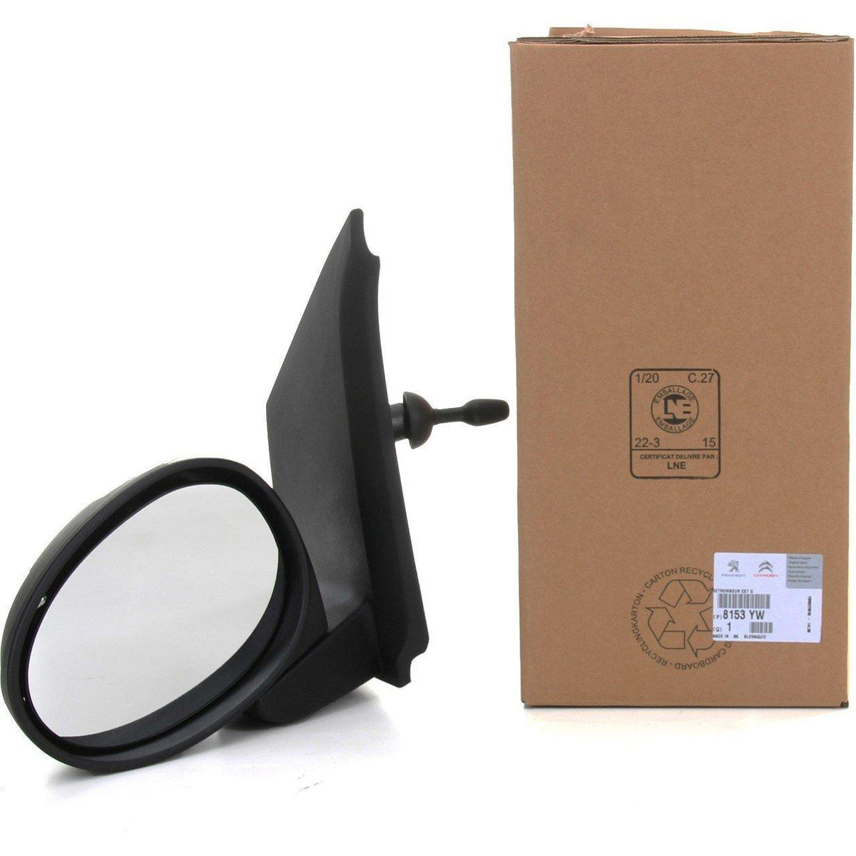Citroen Left Side Manual Mirror - Original for Citroen C1 (2007-2014) — Citroën, Mirrors