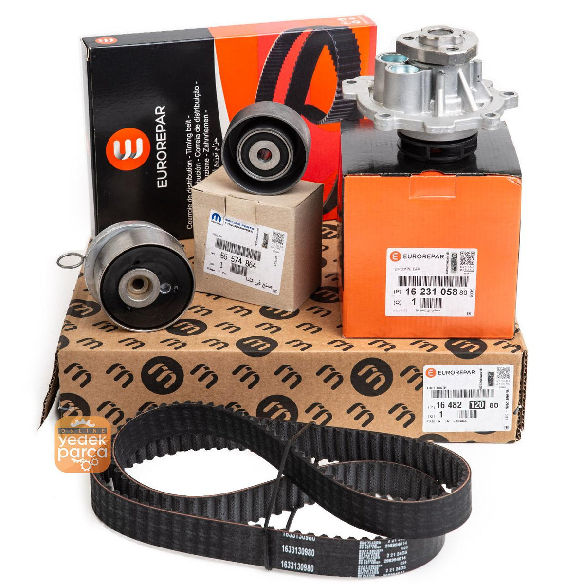 Eurorepar Opel Astra H 1.6 Gasoline Timing Belt Kit ve Water Pump — Water Pump & Thermostat