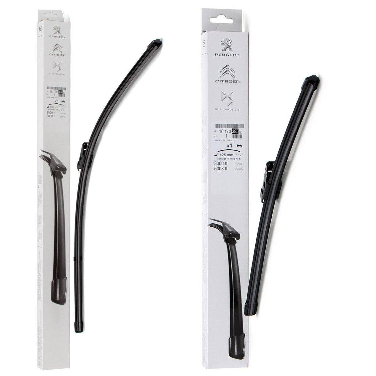 Peugeot 3008 Windshield Wiper Set - Original Equipment for 2017 and Later Models — Wipers