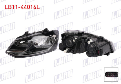 LABO LB11-44016L Headlight Left with Motor Volkswagen Polo 2014 — Headlights