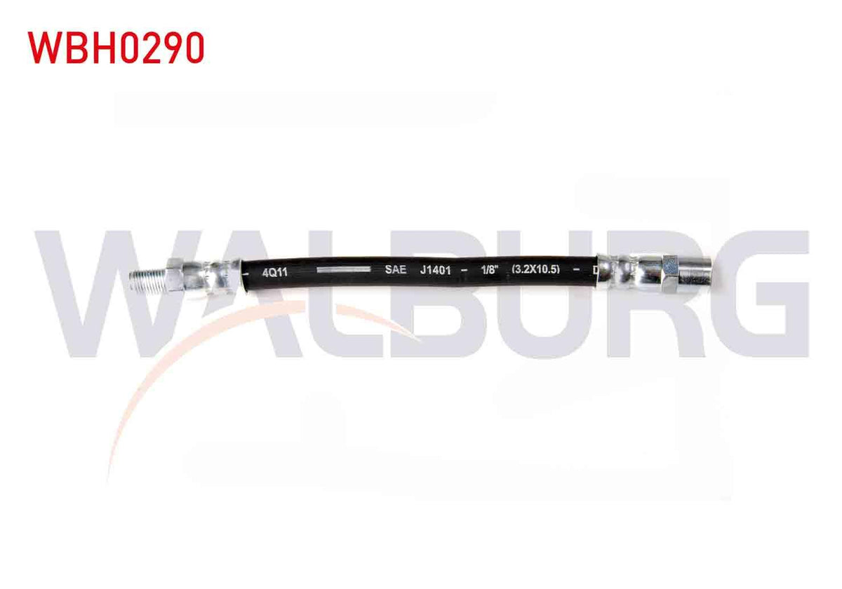 WALBURG WBH0290 Brake Hose Rear Left-Right 160mm Volkswagen Transporter IV (70Xb, 70Xc and 2 more models — Brake Hydraulics